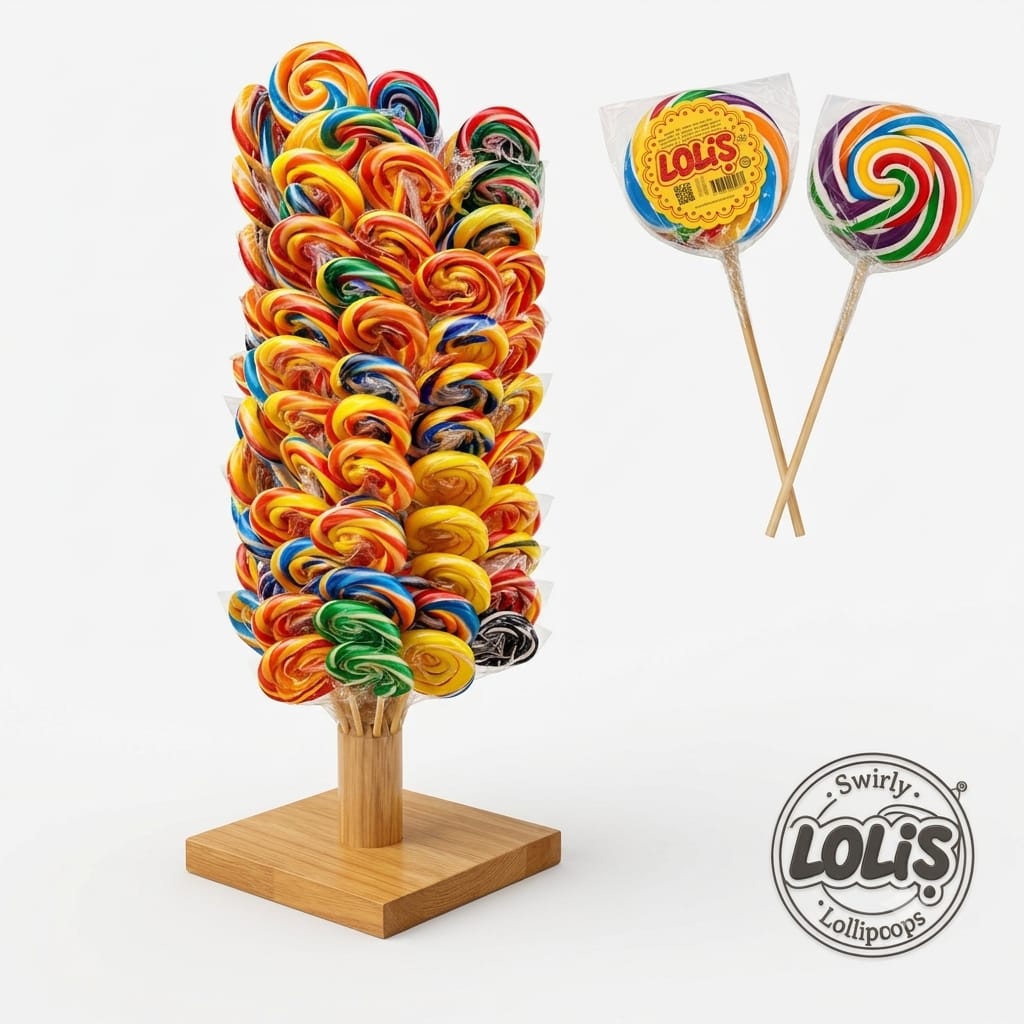 LOLİŞ® Sosyete Şekeri 30 Gr (150'li Kutu) Hediye Standlı