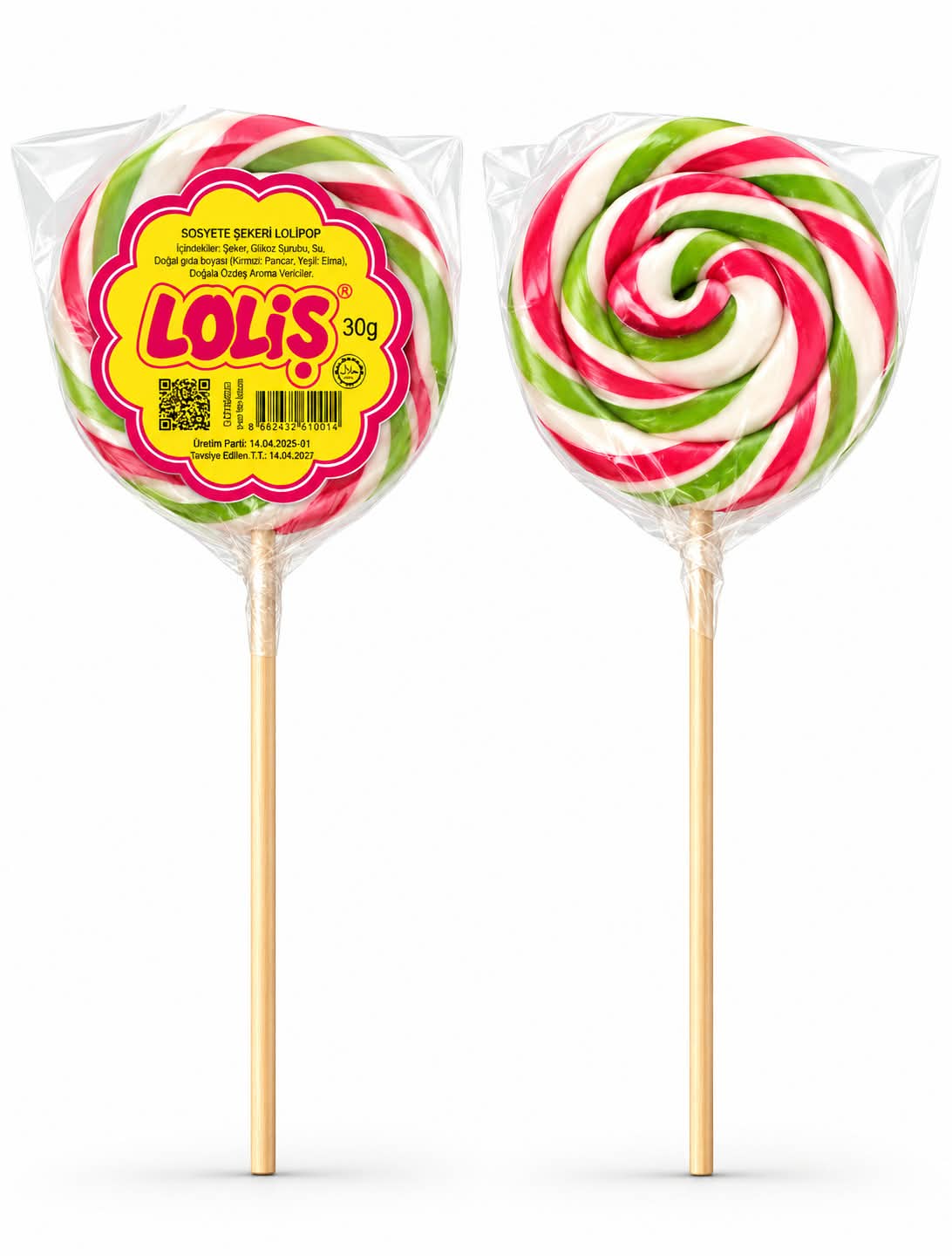 LOLİŞ® Sosyete Şekeri 30 Gr (150'li Kutu) Hediye Standlı